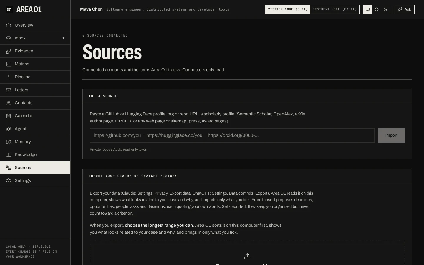 Sources page